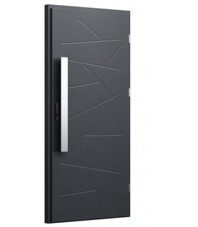Drzwi zewnętrzne 43a - Czarny Mat