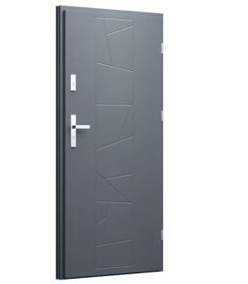 Drzwi zewnętrzne 43c - Antracyt Gładki