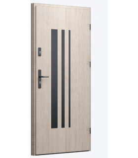 Drzwi zewnętrzne 45b - Dąb Bielony