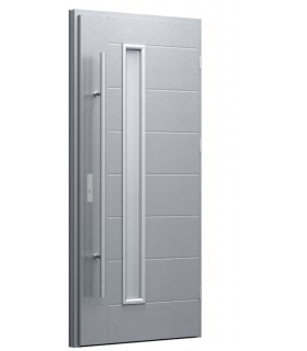 Drzwi zewnętrzne 42 - Srebrno - Szary