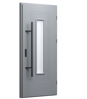 Drzwi zewnętrzne 6 - Srebrno - Szary